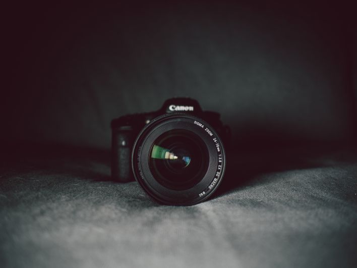 Black Canon Dslr Camera